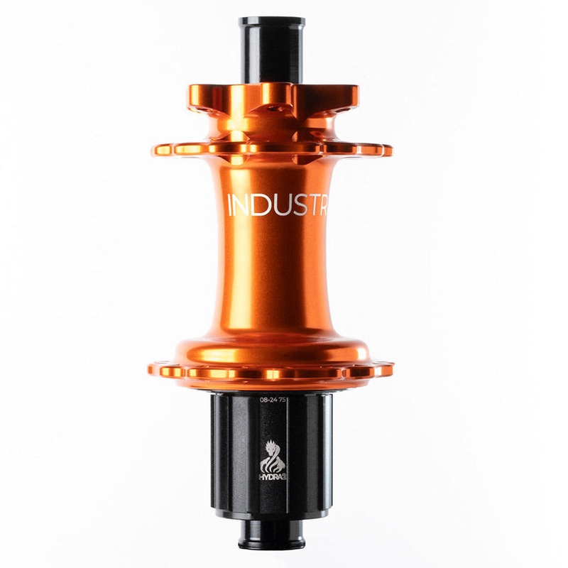 Industry Nine Hydra 2 Classic Rear Hub – 12 x 148mm 6-Bolt Micro Spline Orange 32H