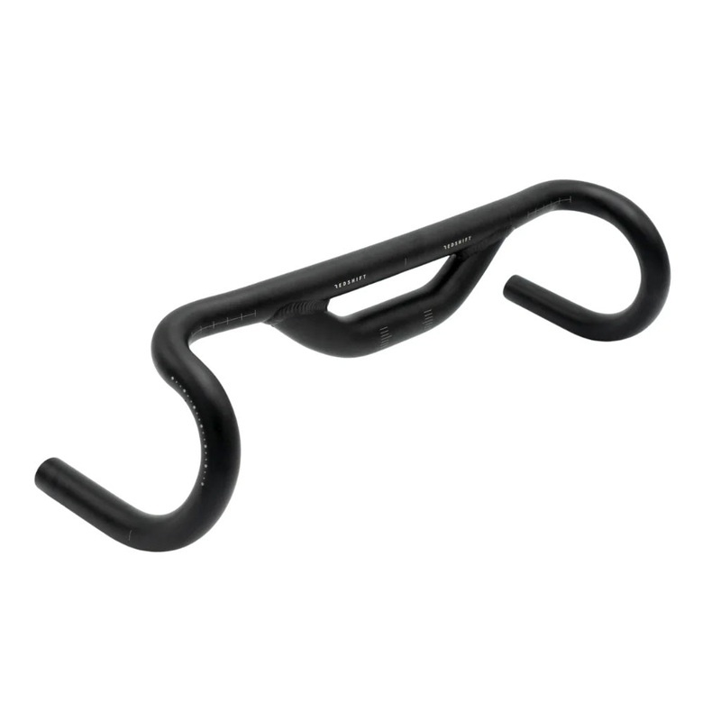 Redshift Sports Top Shelf Drop Bar 70mm Rise 10 deg- 53cm Black