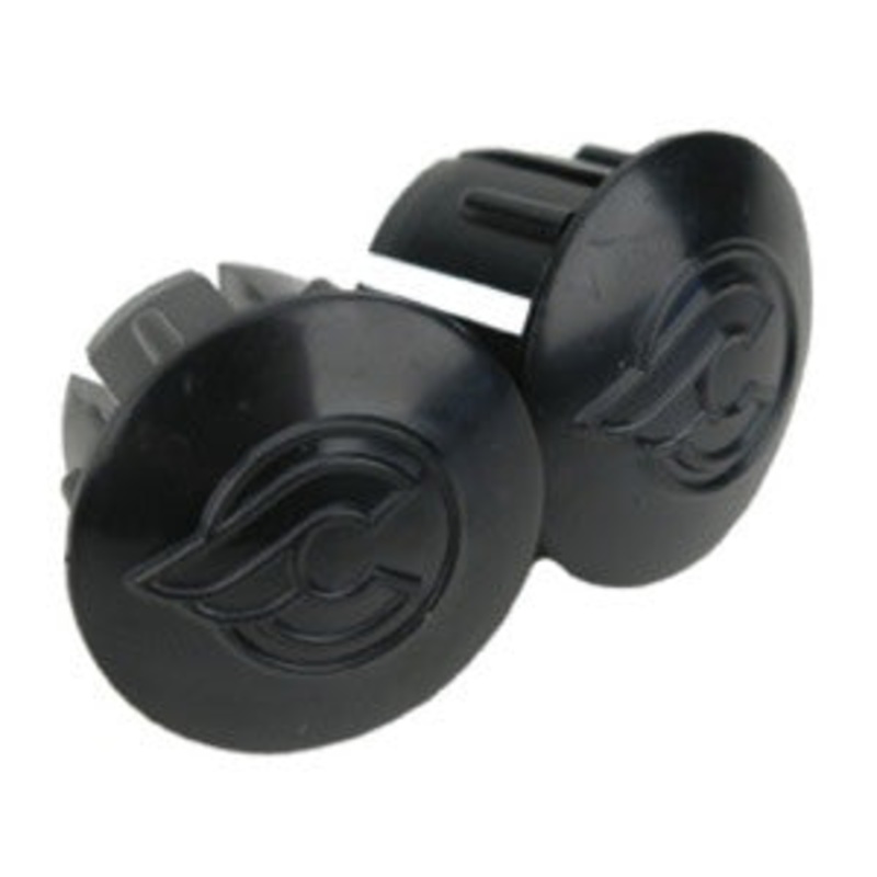Bar End Plugs  Milano Black Pair