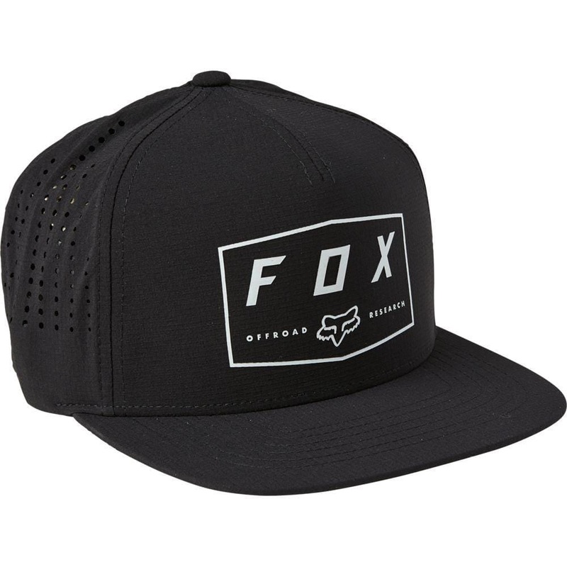 Badge Snapback Hat|Black|Universal