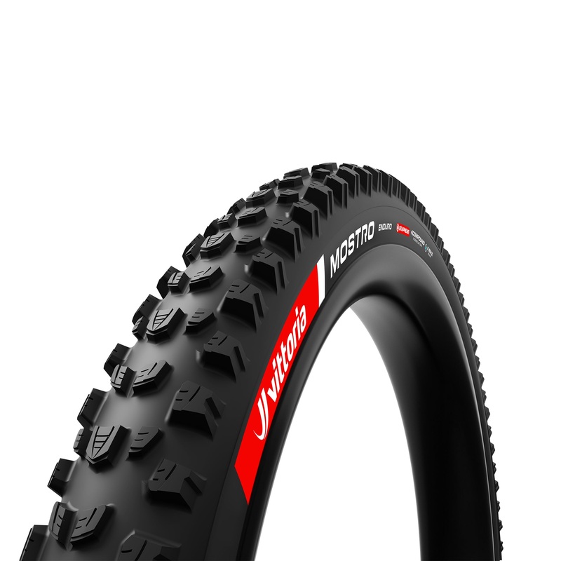 Vittoria Mostro Enduro Tire – 29 x 2.6 Tubeless Folding BLK 4C Graphene 2-ply G2.0 E-Bike