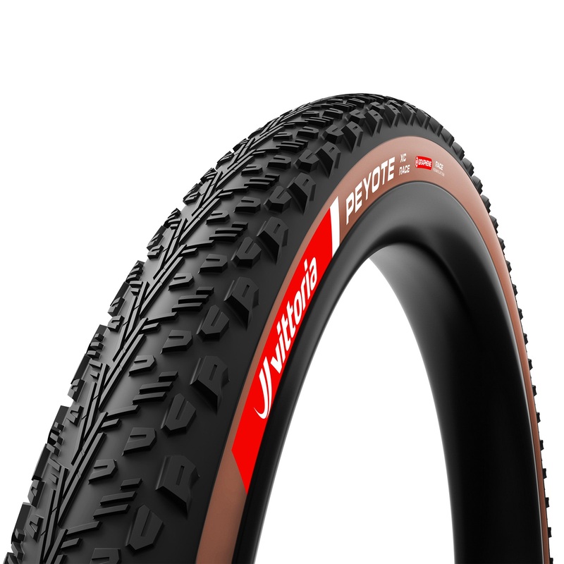 Vittoria Peyote XC Race Tire – 29 x 2.25 Tubeless Folding Brown Graphene + Silica G2.0