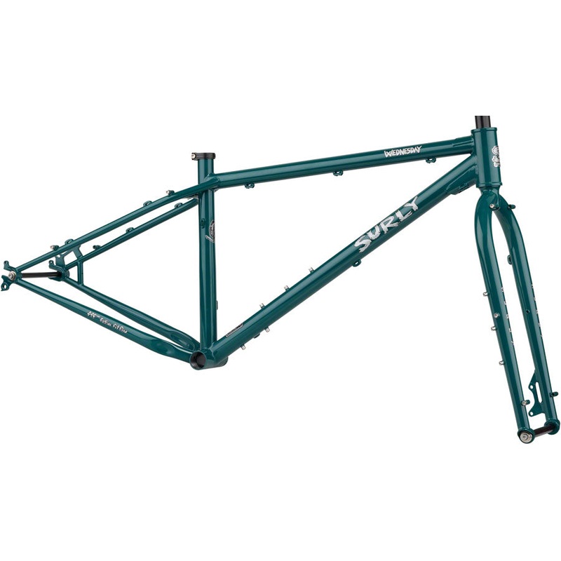 Wednesday Fat Bike Frameset – 26 Steel OG Algae Small