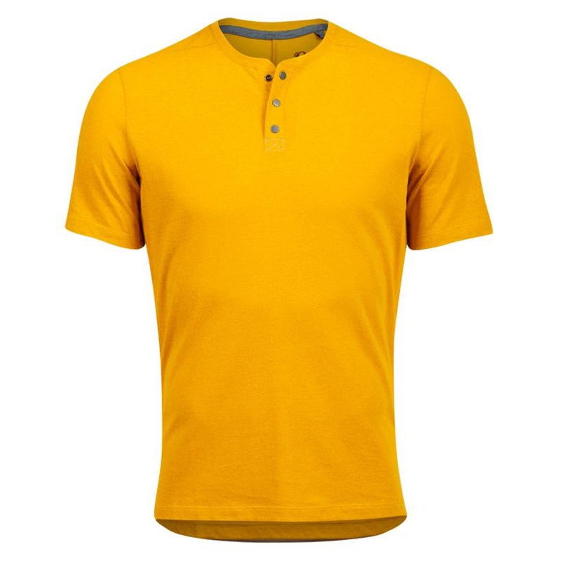 Men’s Coast Bike Henley – Yellow