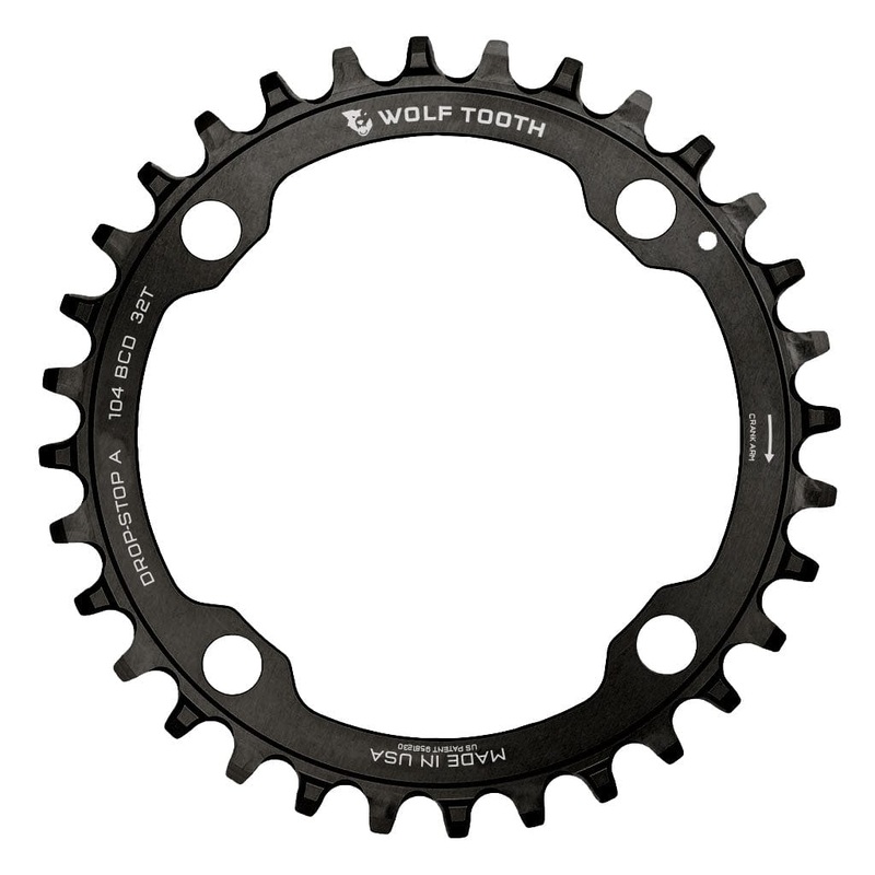 104 BCD Chainrings|Black|30T|32T|34T|36T|38T|40T|Drop-Stop B|Drop-Stop ST