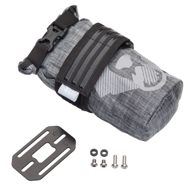 B-RAD TekLite Roll-Top Bag 1L|Gray|Bag, Strap and Mounting Plate|Bag and strap
