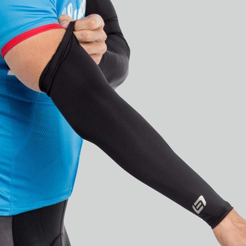 Black Coldflash UPF Cycling Sun Sleeves