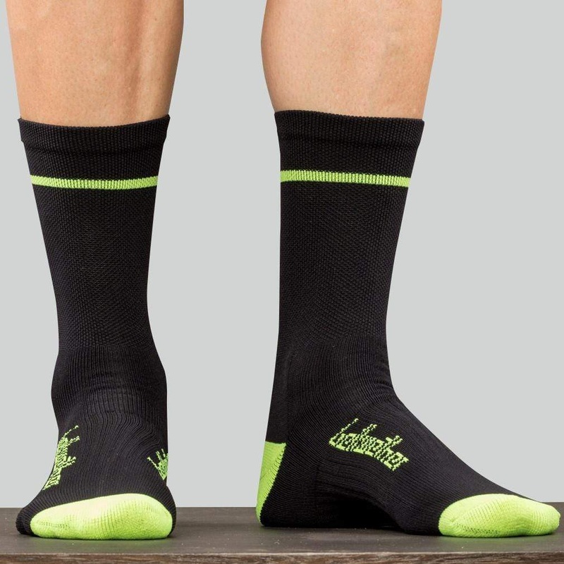 Optime Cycling Socks – Black/Yellow