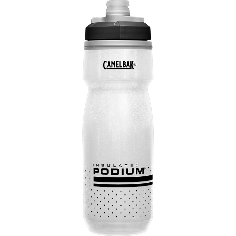 Podium Chill 21oz Bike Water Bottle – White/Black