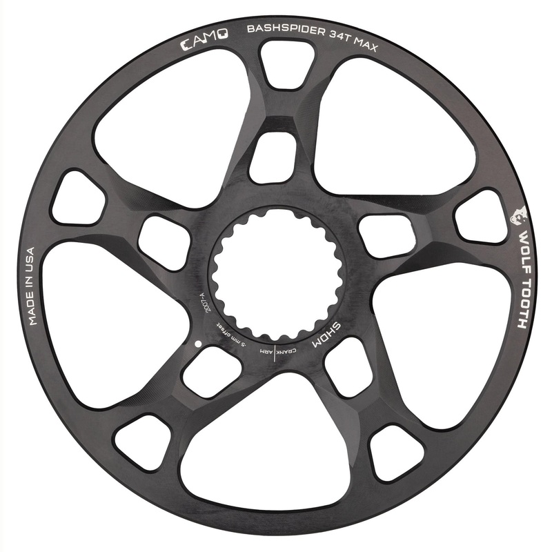 CAMO BashSpider for Shimano|3mm Offset|Black