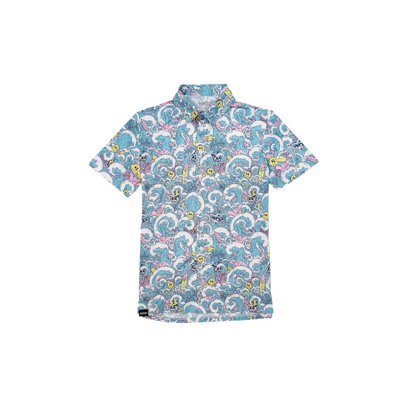 Youth FlexGRID Button Up – Ride the Wave