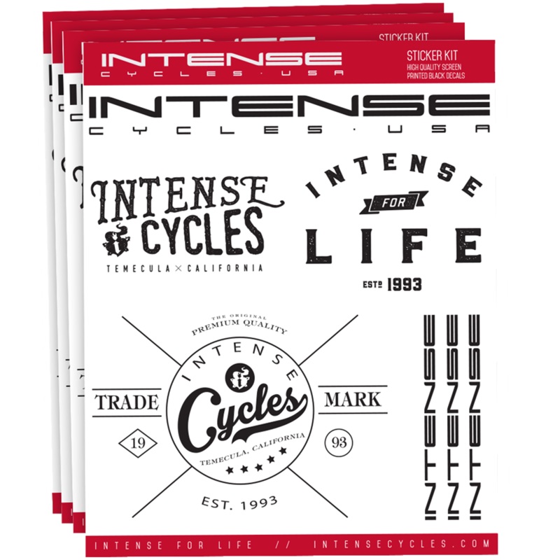 Intense Sticker Page Sheet Decals
