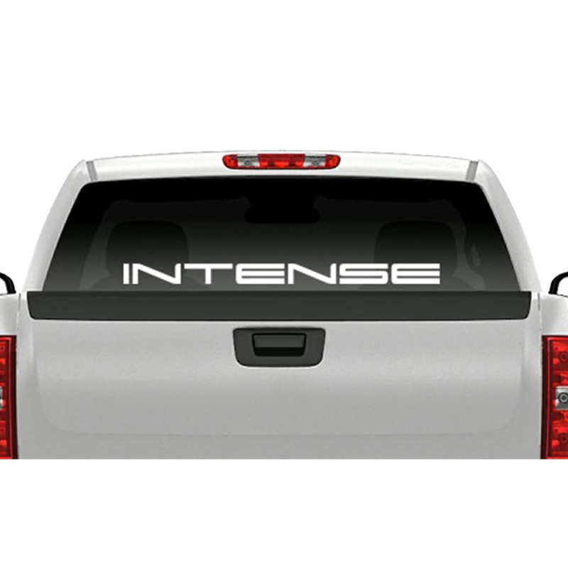INTENSE Windshield Decal|Satin Black/Red