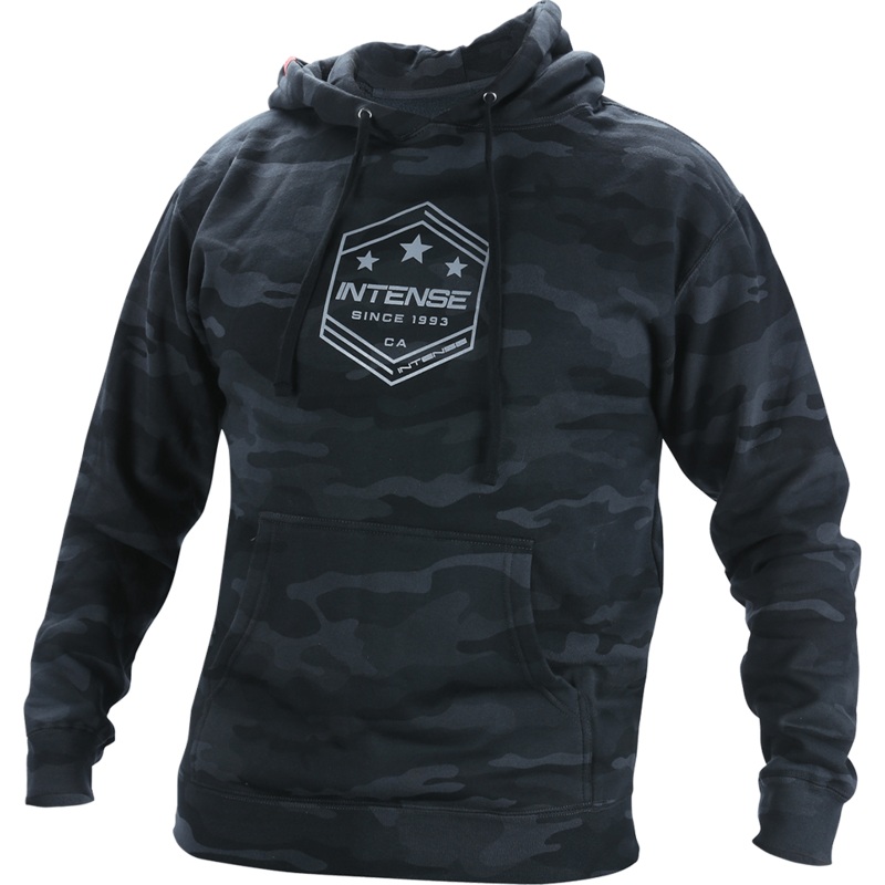 Men’s Army Black Camo Pullover Hoodie – M & XXL