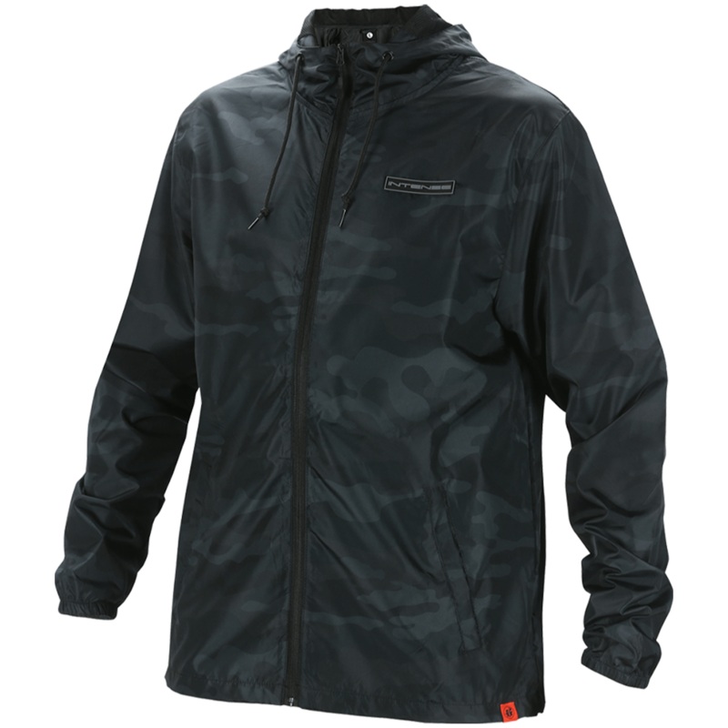 Men’s Black Camo Windbreaker – M & XXL