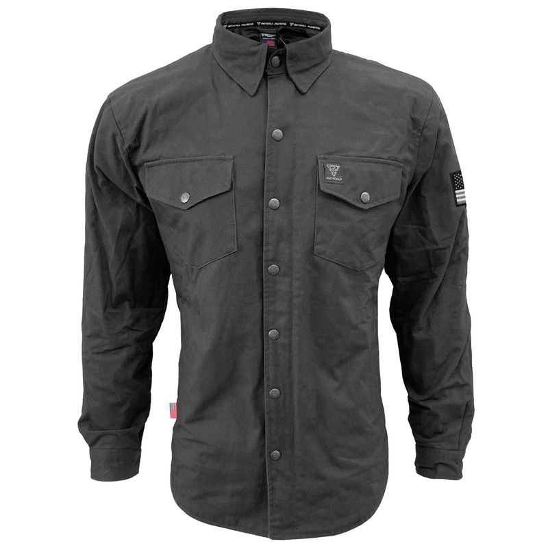 Protective Canvas Jacket for Men – Dark Grey with Pads
