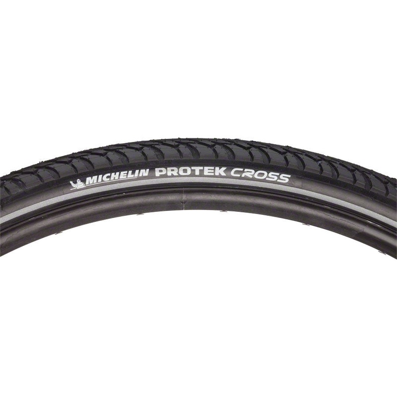 Protek Cross Touring-Hybrid Bike Tire, Ebike Tire – 700 x 35, Clincher, Wire, Black