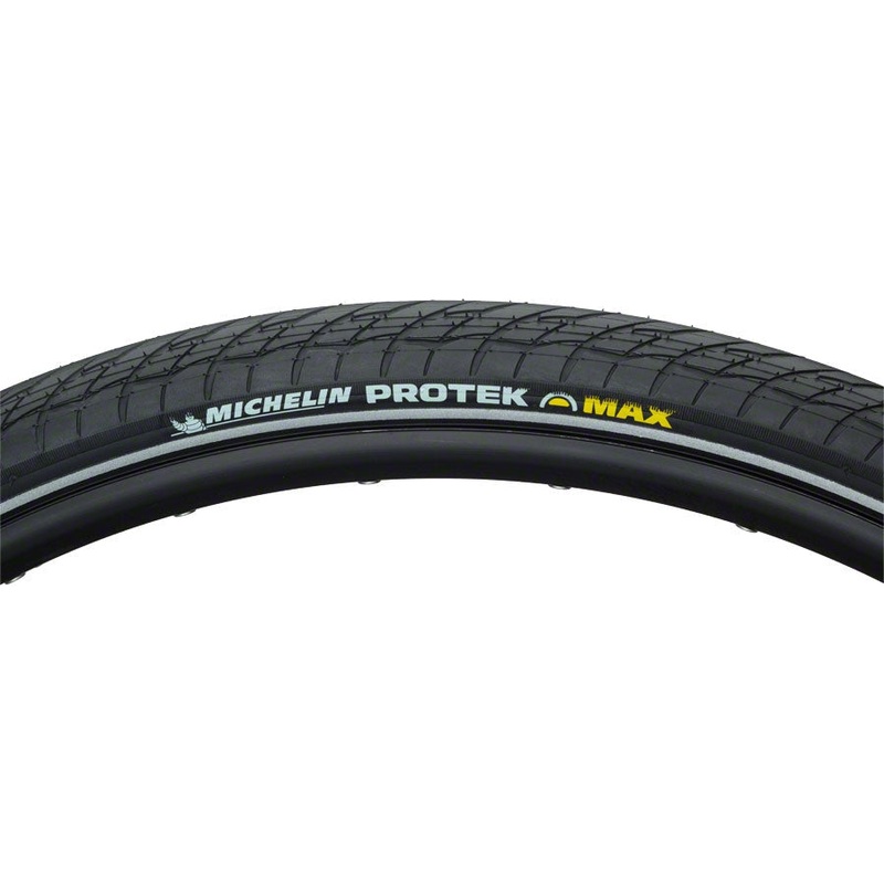 Protek Max Touring-Hybrid Bike Tire, Ebike Tire – 700 x 38, Clincher, Wire, Black
