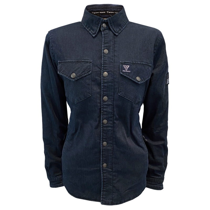 Protective Jeans Jacket for Women – Indigo Blue with Pads