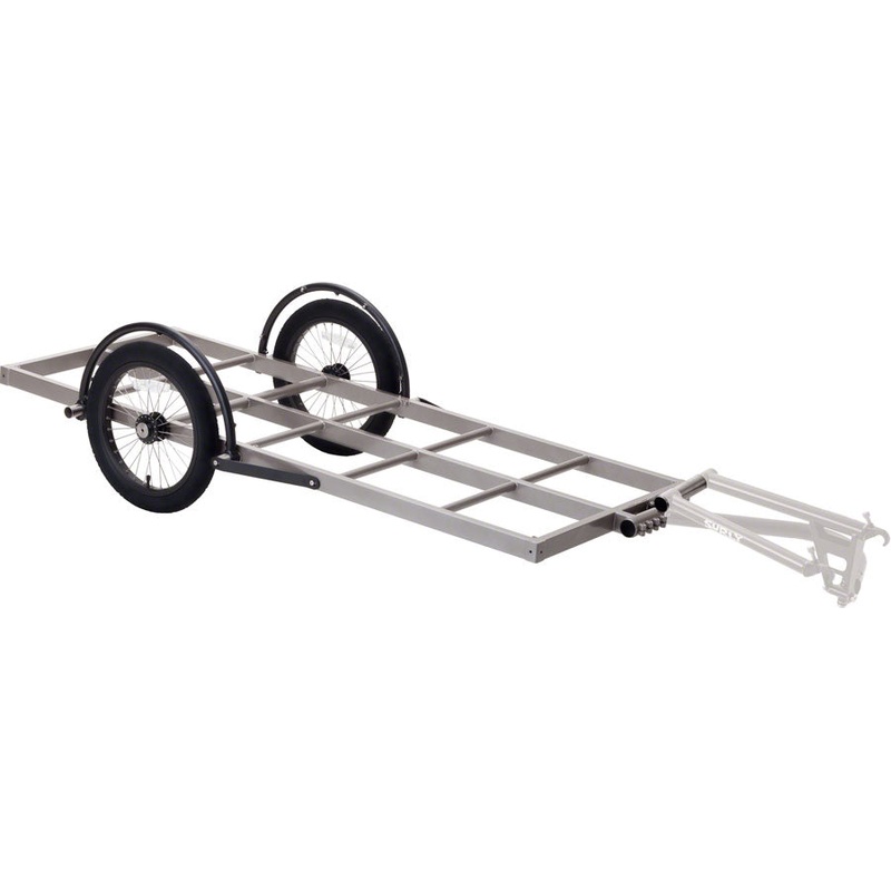 Bill Trailer: Long Bed 16 Wheels Gray