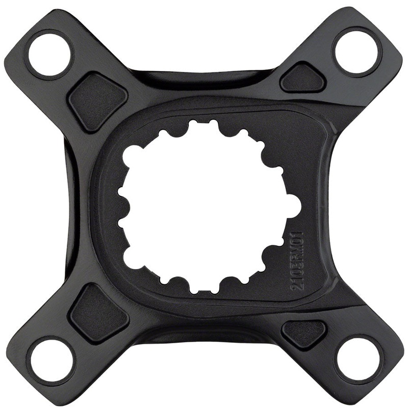 Direct Mount Crank Spider – 104 BCD 4-Bolt SRAM 3-Bolt Mount Style For Use w/ CK-1 Carbon Cranks Only BLK