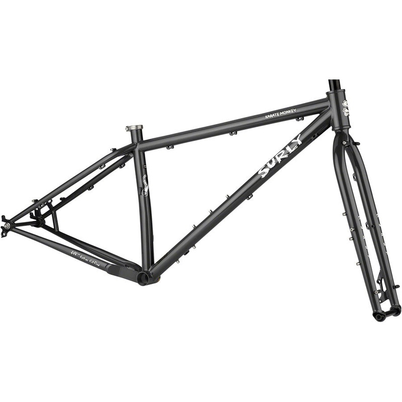 Karate Monkey Frameset – 27.5 Steel Hi-Viz Black X-Small