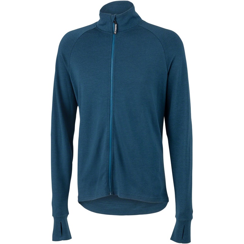 Merino Wool Jersey – Navy Long Sleeve Mens