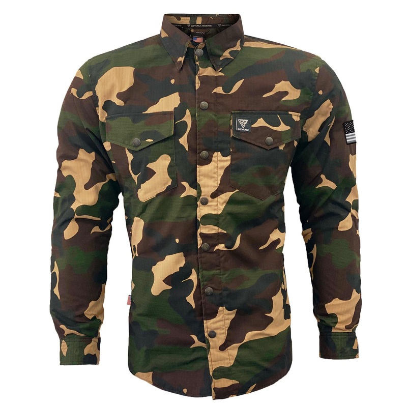 Protective Camouflage Shirt Knight Hawk – Dark Color with Pads