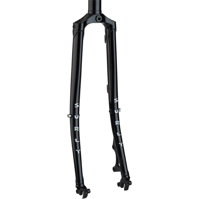 Straggler Disc Fork: 650b 380mm 1-1/8 straight steerer Black