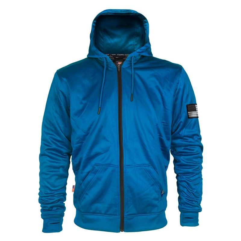 Teal Solid Ultra Protective Hoodie with Pads