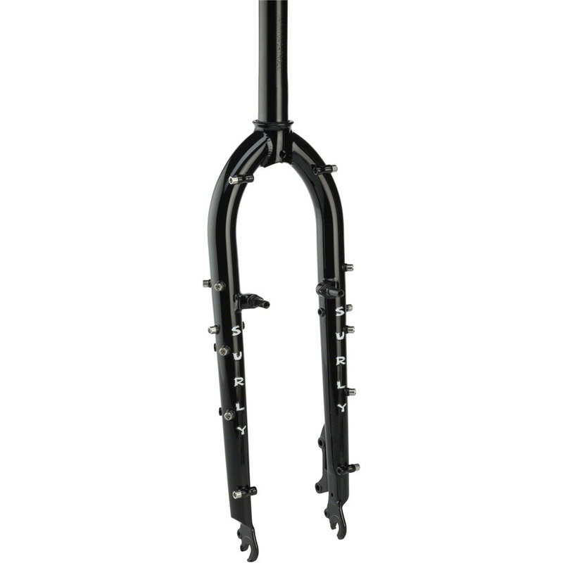 Troll Fork: 26 QR 1-1/8 Straight Steerer Black