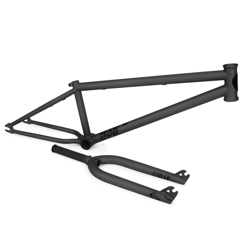 22 SPADE PRO FRAME FRAME & FORK KIT, BLACK