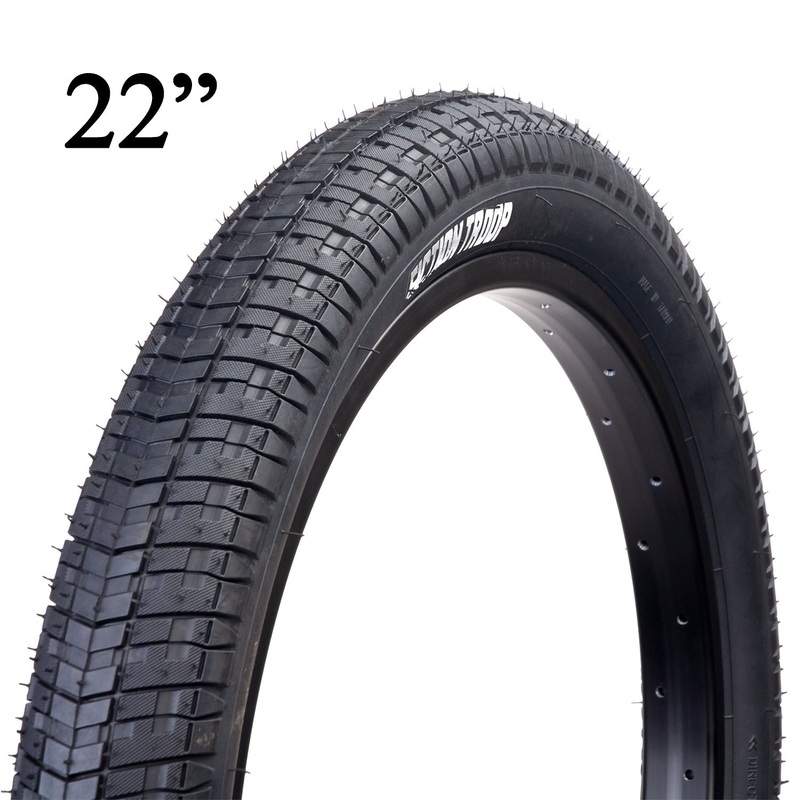22 TROOP TIRES|Black|22×2.30″ HP (80-110PSI)|22×2.30″ LP (55-65PSI)