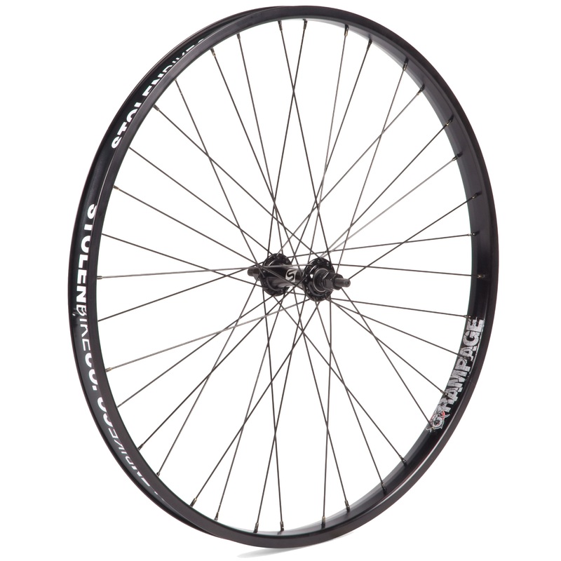 26 RAMPAGE WHEELS|Black|26″|Front|Cassette RHD