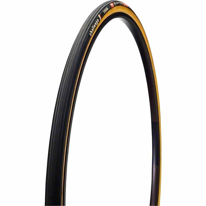 Strada Pro Tire 700x25C Folding Clincher Natural SuperPoly PPS 300TPI Tanwall