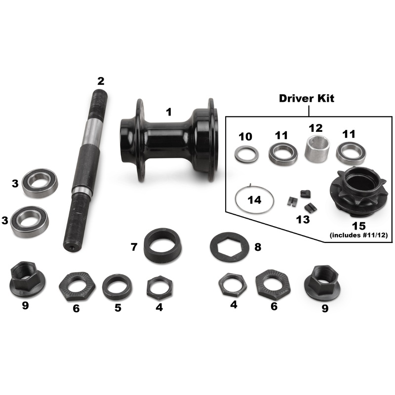 RAMPAGE CASSETTE HUB SMALL PARTS