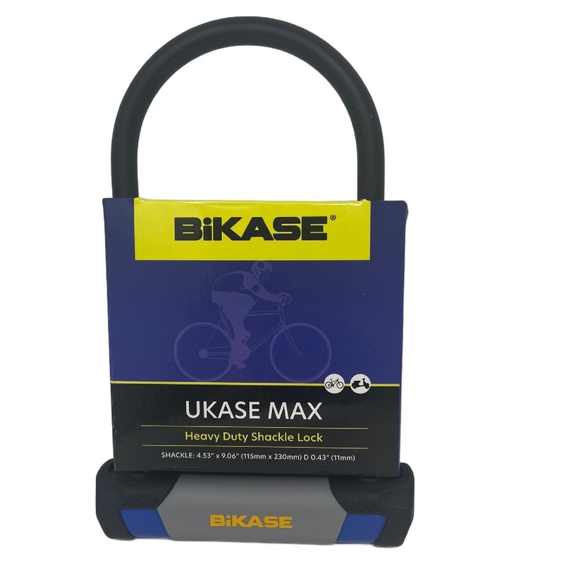 UKASE MAX – Heavy Duty Shackle Lock  – Shackle: 4.53 x 9.06 (115mm x 230mm) Dia 0.43 (11mm)
