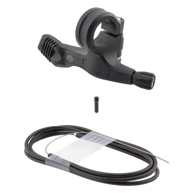 Hangtime Dropper Post Lever Kit Flat Bar Remote Lever Black Composite