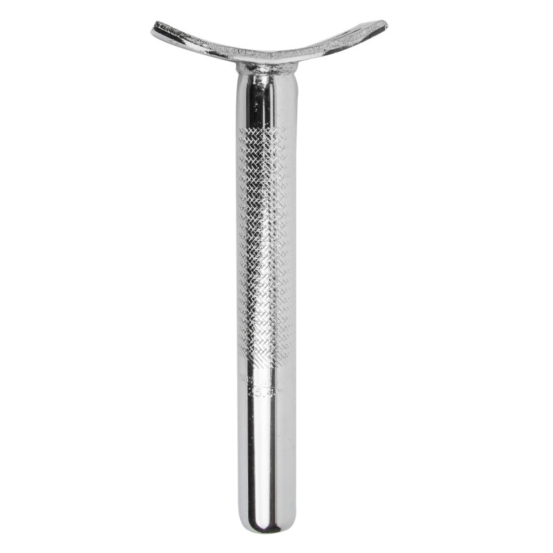 Unicycle Seatpost 4-Bolt Post 25.4mm 200mm Chrome 0mm
