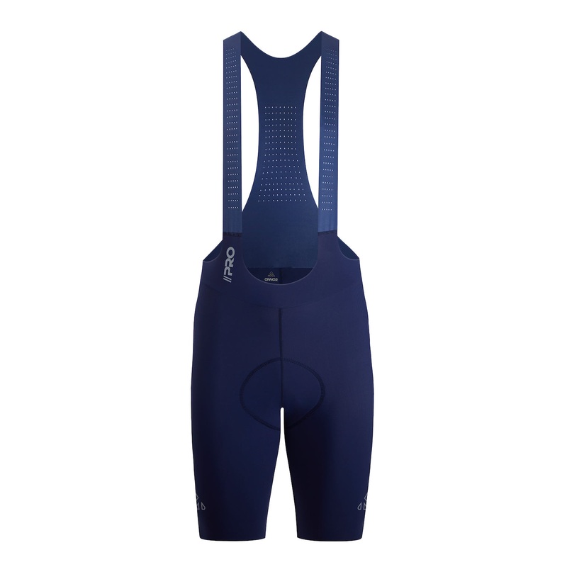 Men’s Seamless Blue Pro Cycling Bib Shorts