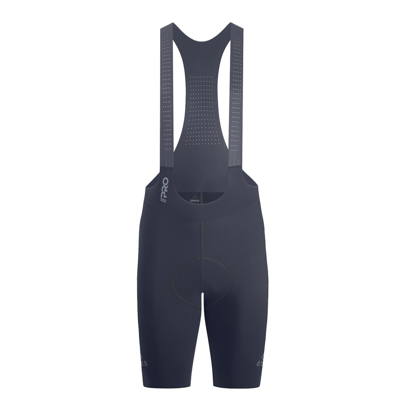 Men’s Seamless Gray Pro Cycling Bib Shorts