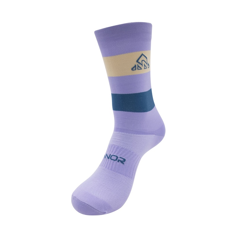 Unisex Lilac / Petroleum Cycling Socks