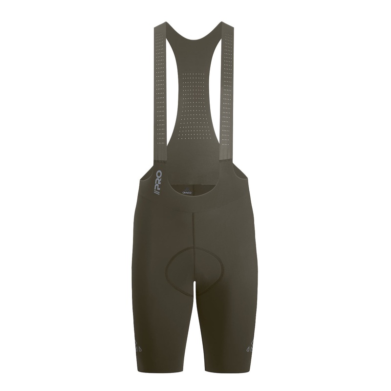 Men’s Seamless Olive Green Pro Cycling Bib Shorts