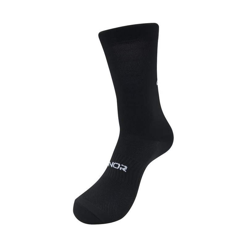 Unisex Back Logo Black Cycling Socks