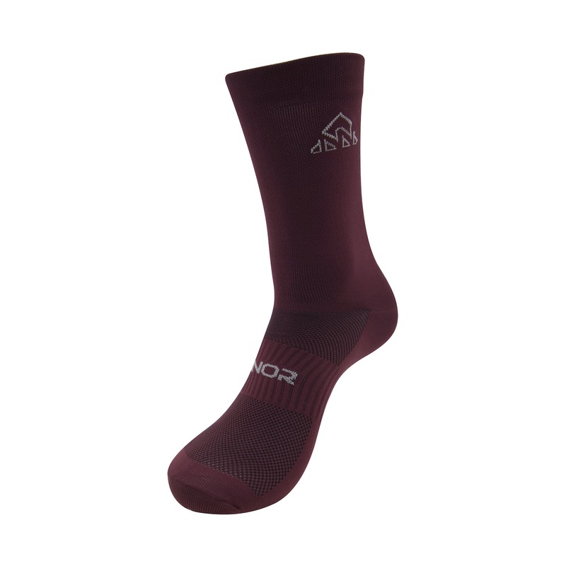 Unisex Burgundy Cycling Socks|One size|Burgundy