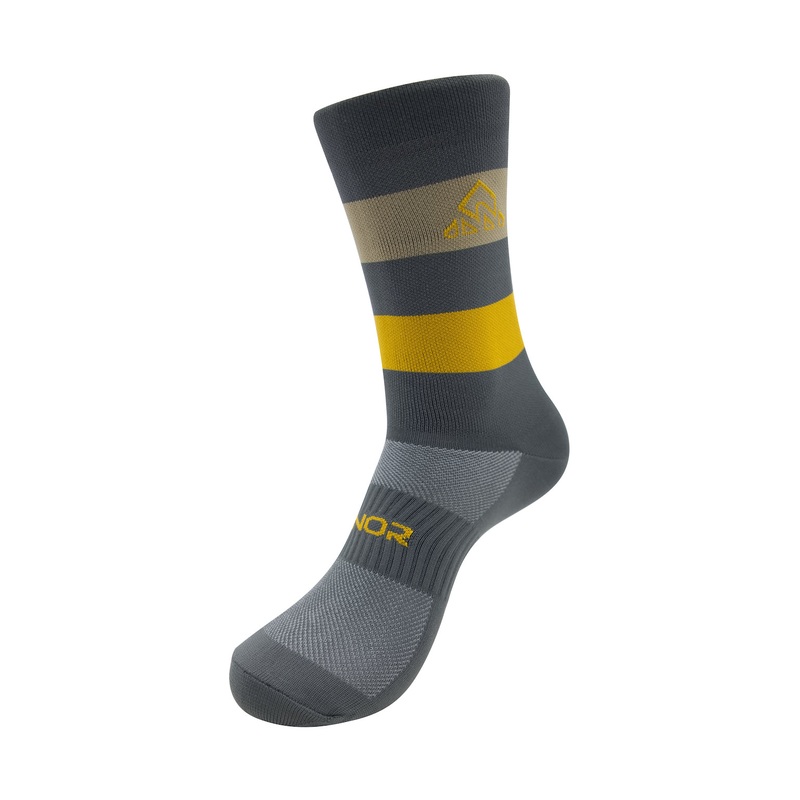 Unisex Gray / Khaki Cycling Socks