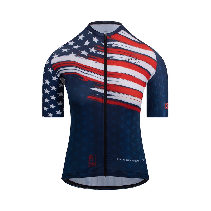 Women’s American Pride Elite Cycling Jersey Short Sleeve