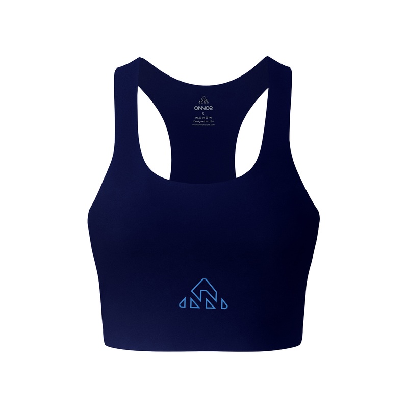Women’s Blue PRO Running Top|XS|S|M|L|Blue/Bright Blue