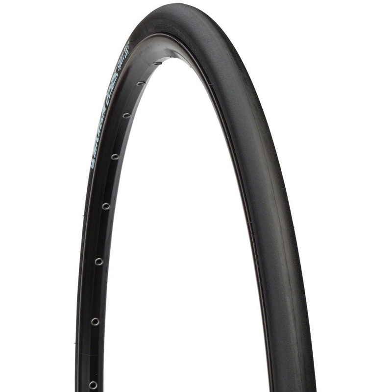 Dynamic Sport Road Bike Tire – 700 x 25, Clincher, Wire, Black
