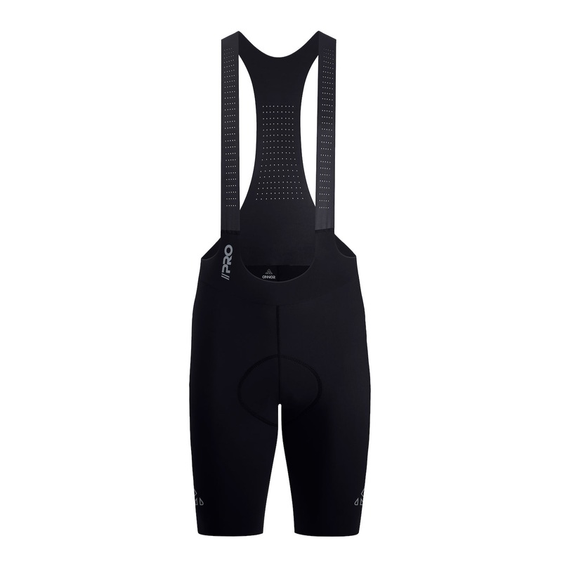 Men’s Seamless Black Pro Cycling Bib Shorts